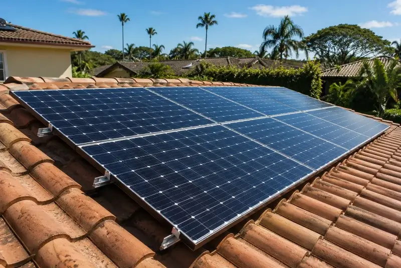Installation de panneaux solaires à Rivières
